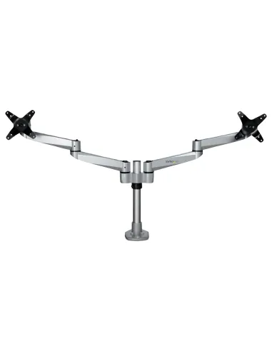 StarTech.com Brazo Articulado Prémium para Dos Monitores de hasta 27" (8Kg) - Soporte VESA de Altura Ajustable - Montaje