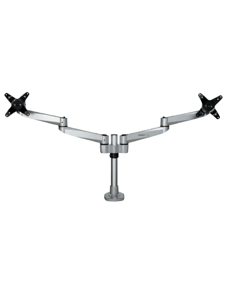 StarTech.com Brazo Articulado Prémium para Dos Monitores de hasta 27" (8Kg) - Soporte VESA de Altura Ajustable - Montaje