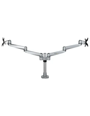 StarTech.com Brazo Articulado Prémium para Dos Monitores de hasta 27" (8Kg) - Soporte VESA de Altura Ajustable - Montaje