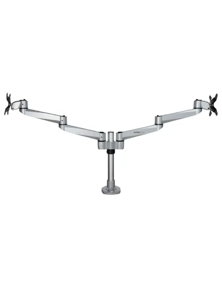 StarTech.com Brazo Articulado Prémium para Dos Monitores de hasta 27" (8Kg) - Soporte VESA de Altura Ajustable - Montaje