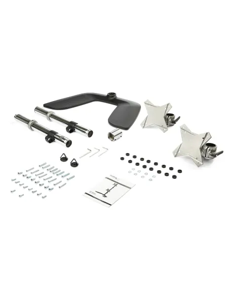 StarTech.com Soporte VESA para 2 Monitores de hasta 27" - Base para Monitor Ergonómica de Sobremesa - de Montaje para 2