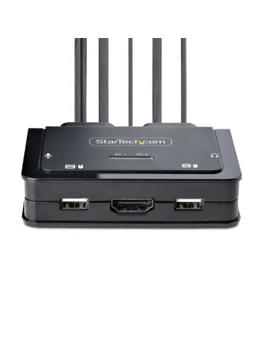StarTech.com C2-H46-UAC-CBL-KVM interruptor KVM Negro