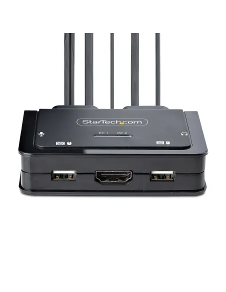 StarTech.com C2-H46-UAC-CBL-KVM interruptor KVM Negro