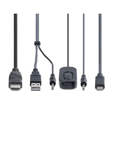 StarTech.com C2-H46-UAC-CBL-KVM interruptor KVM Negro