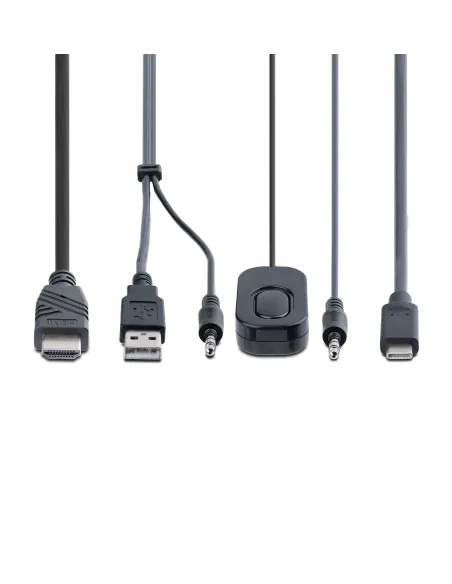 StarTech.com C2-H46-UAC-CBL-KVM interruptor KVM Negro