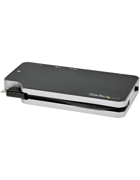 StarTech.com Adaptador Multipuertos USB C - Docking Station USB 3.1 Tipo C a Vídeo HDMI de 4K o VGA - PD Pass-through de 100W -