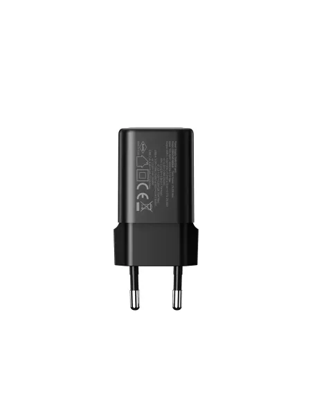 CoolBox CARGADOR GAN 25W USB-A USB-C PARED NEGRO