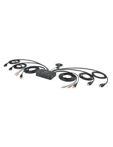 StarTech.com C2-DH46-UA2-CBL-KVM interruptor KVM Negro