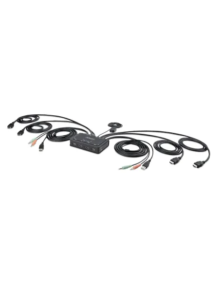 StarTech.com C2-DH46-UA2-CBL-KVM interruptor KVM Negro