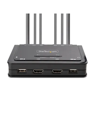 StarTech.com C2-DH46-UA2-CBL-KVM interruptor KVM Negro