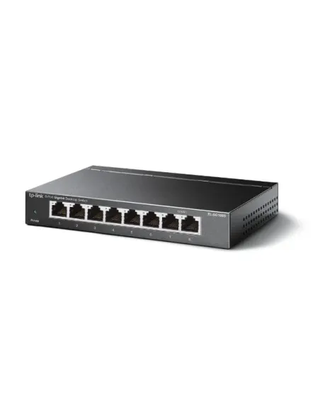 TP-Link TL-SG108S(UN) switch No administrado Gigabit Ethernet (10 100 1000) Escritorio Negro