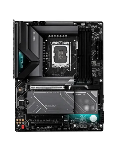 GIGABYTE Z890 EAGLE PLUS Placa Base – Compatible con procesadores Intel Core Ultra (Serie 2), VRM de 14+1+2 fases, hasta 9466