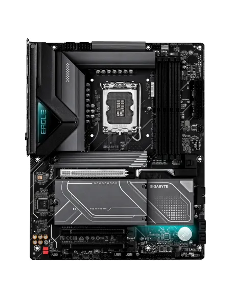 GIGABYTE Z890 EAGLE WIFI7 PLUS Placa Base – Compatible con procesadores Intel Core Ultra (Serie 2), VRM de 14+1+2 fases, hasta