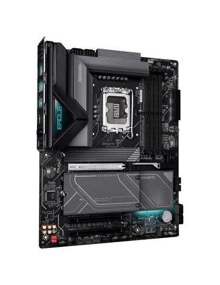 GIGABYTE Z890 EAGLE WIFI7 PLUS Placa Base – Compatible con procesadores Intel Core Ultra (Serie 2), VRM de 14+1+2 fases, hasta