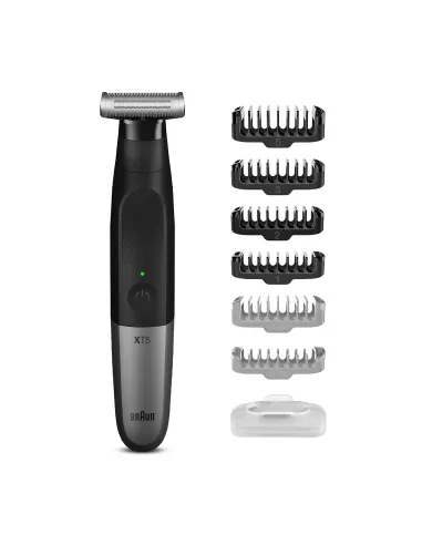 Braun Series X XT5200 Máquina de afeitar de láminas Recortadora Negro, Metálico