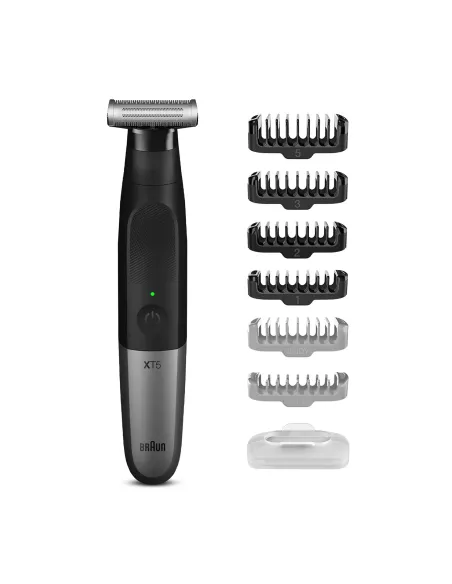 Braun Series X XT5200 Máquina de afeitar de láminas Recortadora Negro, Metálico