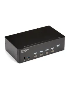 StarTech.com Switch Conmutador KVM de 4 Puertos HDMI - 4K de 30Hz - de Pantalla Doble