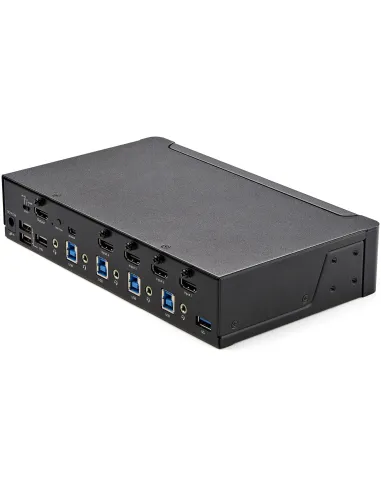 StarTech.com Switch Conmutador KVM de 4 Puertos HDMI 2.0 4K para 1 Monitor - Vídeo de 4K y 60Hz Ultra HD - HDR - Hub Ladrón USB