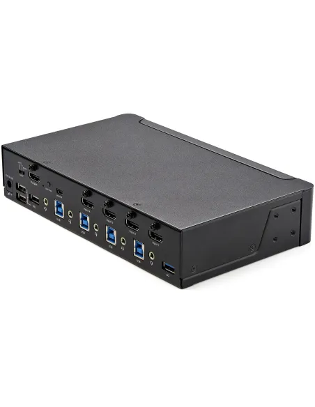 StarTech.com Switch Conmutador KVM de 4 Puertos HDMI 2.0 4K para 1 Monitor - Vídeo de 4K y 60Hz Ultra HD - HDR - Hub Ladrón USB