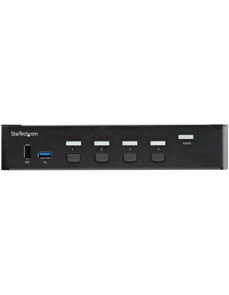 StarTech.com Switch Conmutador KVM de 4 Puertos HDMI 2.0 4K para 1 Monitor - Vídeo de 4K y 60Hz Ultra HD - HDR - Hub Ladrón USB