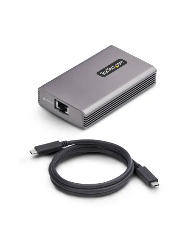StarTech.com Adaptador de Red USB4 a Ethernet - 10GbE - Adaptador Externo Ethernet RJ45 - Compatible con Thunderbolt -