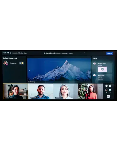 MAXHUB UW105NA pantalla de señalización Pantalla plana para señalización digital 2,67 m (105") LCD Wifi 5K Ultra HD Negro