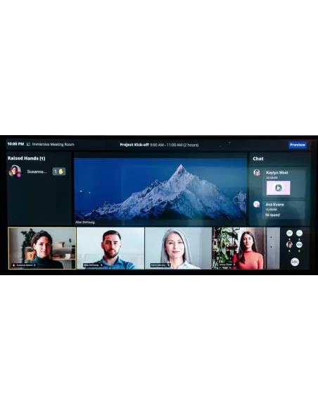 MAXHUB UW105NA pantalla de señalización Pantalla plana para señalización digital 2,67 m (105") LCD Wifi 5K Ultra HD Negro