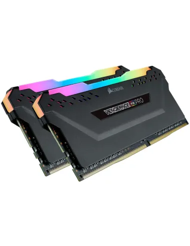 Memoria ddr4 16gb kit 2x8 corsair vengeance - pc4 - 25600 -  3200mhz -  c16 rgb negro