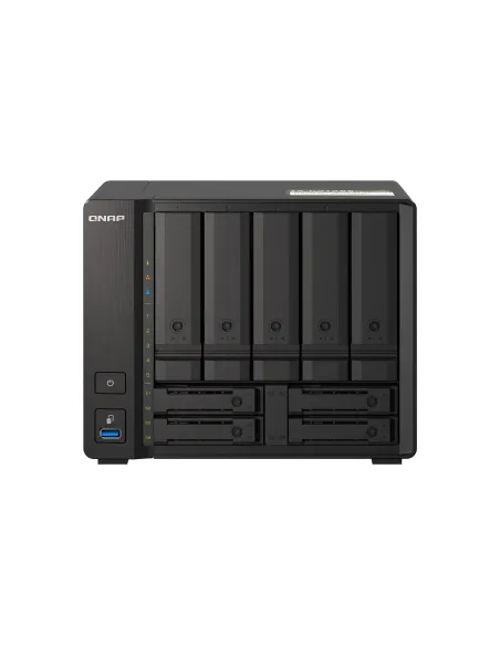 QNAP TS-H973AX NAS Torre Ryzen Embedded V1500B 32 GB DDR4 0 TB QuTS hero Negro