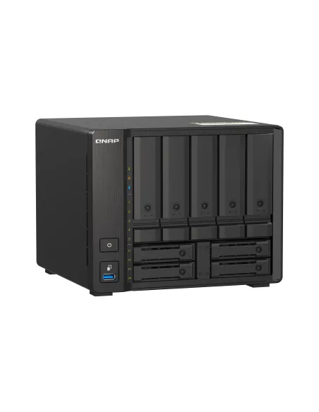 QNAP TS-H973AX NAS Torre Ryzen Embedded V1500B 32 GB DDR4 0 TB QuTS hero Negro