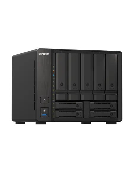 QNAP TS-H973AX NAS Torre Ryzen Embedded V1500B 32 GB DDR4 0 TB QuTS hero Negro