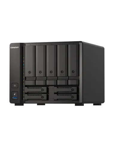 QNAP TS-H973AX NAS Torre Ryzen Embedded V1500B 32 GB DDR4 0 TB QuTS hero Negro