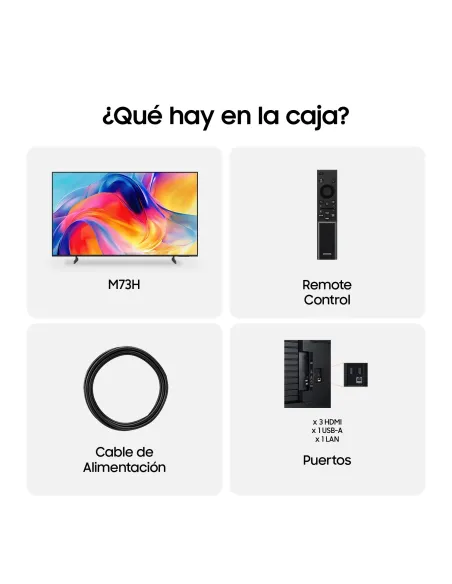 Samsung TV 43" Mini LED M73H 4K Vision AI Smart TV 2026