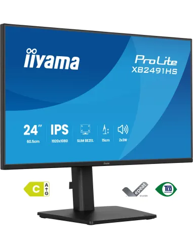 iiyama ProLite XB2491HS-B1 pantalla para PC 60,5 cm (23.8") 1920 x 1080 Pixeles Full HD LCD Negro