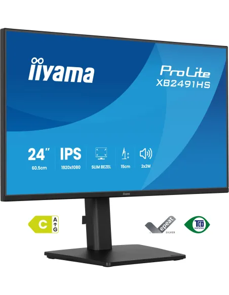 iiyama ProLite XB2491HS-B1 pantalla para PC 60,5 cm (23.8") 1920 x 1080 Pixeles Full HD LCD Negro