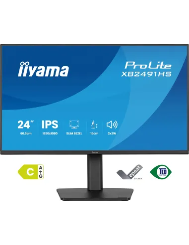 iiyama ProLite XB2491HS-B1 pantalla para PC 60,5 cm (23.8") 1920 x 1080 Pixeles Full HD LCD Negro