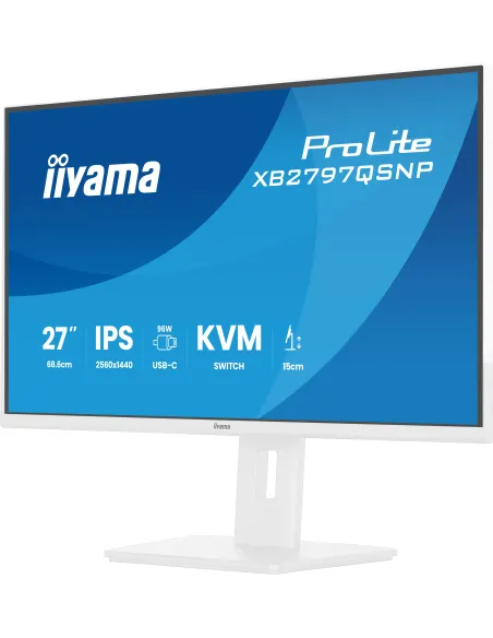 iiyama ProLite XB2797QSNP-W1 pantalla para PC 68,6 cm (27") 2560 x 1440 Pixeles Quad HD LCD Blanco