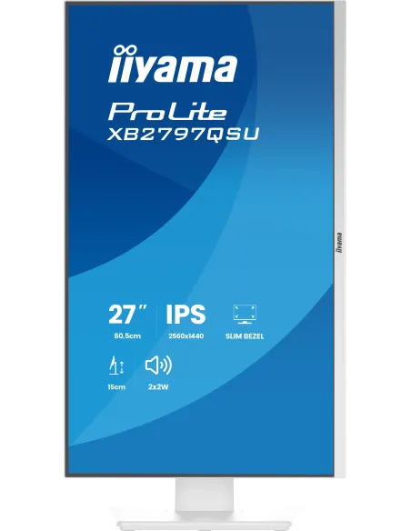 iiyama ProLite XB2797QSU-W1 pantalla para PC 68,6 cm (27") 2560 x 1440 Pixeles Quad HD LED Blanco