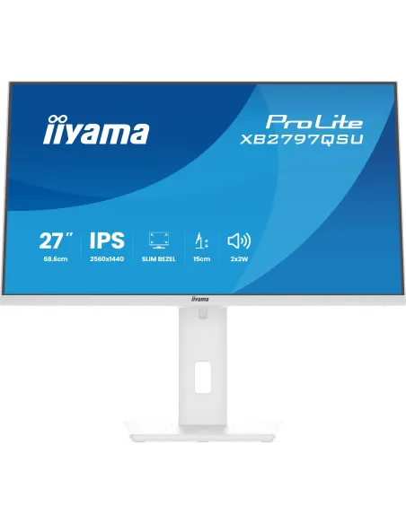 iiyama ProLite XB2797QSU-W1 pantalla para PC 68,6 cm (27") 2560 x 1440 Pixeles Quad HD LED Blanco