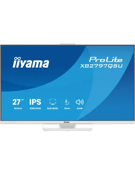 iiyama ProLite XB2797QSU-W1 pantalla para PC 68,6 cm (27") 2560 x 1440 Pixeles Quad HD LED Blanco