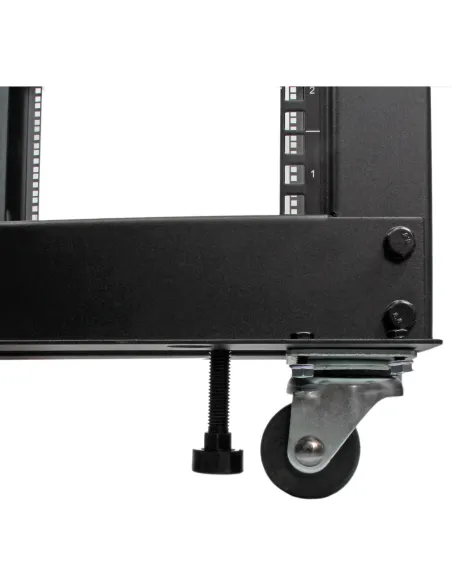 StarTech.com Rack 12U Móvil de Marco Abierto de 4 Columnas para Servidores - Rack de Cuatro Columnas de 19 Pulgadas para Equipo