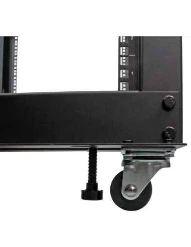 StarTech.com Rack 25U Móvil de Marco Abierto de 4 Columnas para Servidores - Rack de Cuatro Columnas 19 Pulgadas para Equipo de