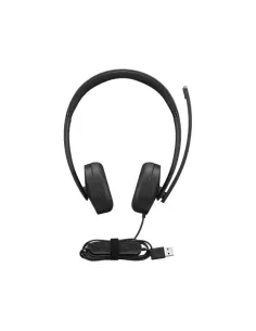 Lenovo 4XD1P83425 auricular y casco Auriculares Alámbrico Diadema Llamadas Música USB tipo A Negro