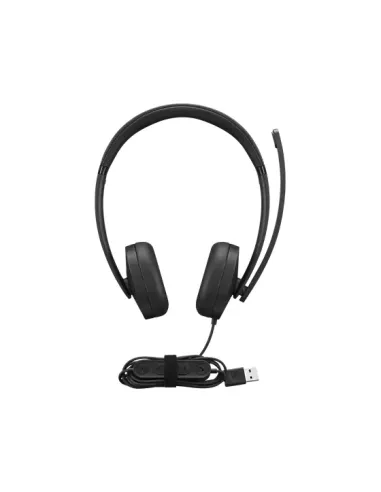 Lenovo 4XD1P83425 auricular y casco Auriculares Alámbrico Diadema Llamadas Música USB tipo A Negro