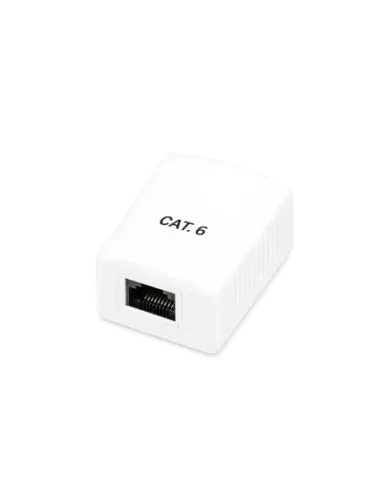 Roseta de superficie phasak cat 6 utp caja 1 puerto hembra rj45