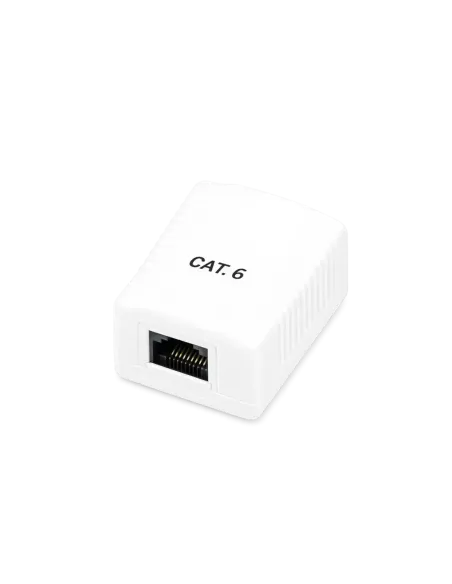 Roseta de superficie phasak cat 6 utp caja 1 puerto hembra rj45