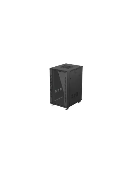 Armario rack phoenix 22u 600x800 de pie servidor 19'' hasta 1000 kg negro