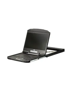 ATEN Consola LCD panorámica single rail de fondo reducido (VGA, USB)