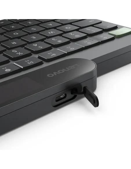 Lenovo Self-Charging Bluetooth (ES 172) teclado Hogar   Oficina Español Negro, Verde