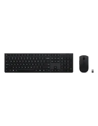 Lenovo 4X31R64357 teclado Ratón incluido Oficina RF Wireless + Bluetooth QWERTY Español Gris